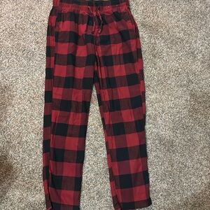 Red Plaid Hollister Pajama Pants